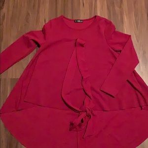 High low long sleeve